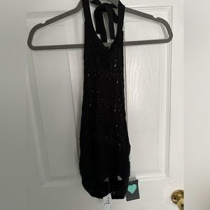 Kendall & Kylie Crocheted Halter Top